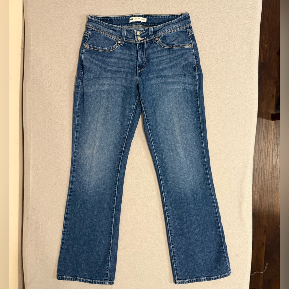 Levi’s 529 Low Rise Curvy Bootcut Classic Blue Denim Jeans